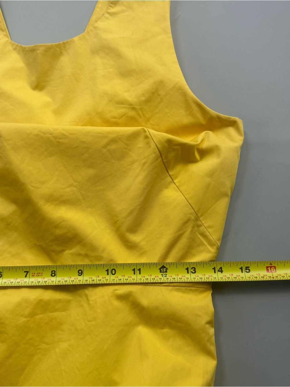 Everlane A-Line Butter Yellow Open Back Sleeveless Cotton Midi Dress Size 4 - Picture 12 of 14